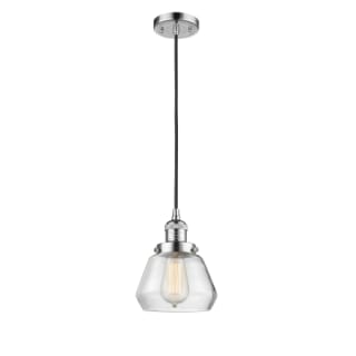 A thumbnail of the Innovations Lighting 201C Fulton Polished Chrome / Clear