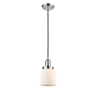 A thumbnail of the Innovations Lighting 201C Small Bell Polished Chrome / Matte White Cased