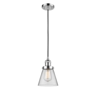 A thumbnail of the Innovations Lighting 201C Small Cone Polished Chrome / Clear