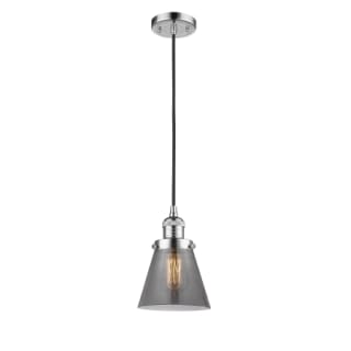 A thumbnail of the Innovations Lighting 201C Small Cone Polished Chrome / Plated Smoke