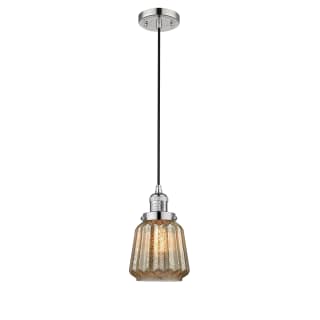 A thumbnail of the Innovations Lighting 201C Chatham Polished Nickel / Mercury Fluted