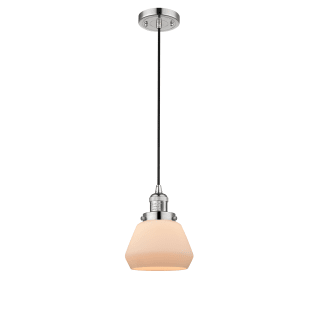 A thumbnail of the Innovations Lighting 201C Fulton Polished Nickel / Matte White Cased