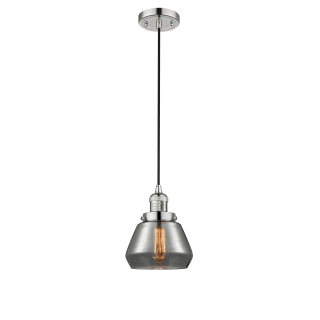 A thumbnail of the Innovations Lighting 201C Fulton Polished Nickel / Smoked