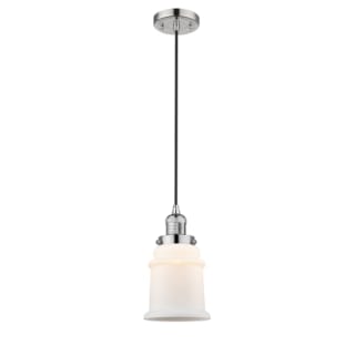 A thumbnail of the Innovations Lighting 201C Canton Polished Nickel / Matte White