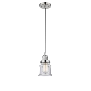 A thumbnail of the Innovations Lighting 201C Small Canton Polished Nickel / Clear