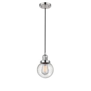 A thumbnail of the Innovations Lighting 201C-6 Beacon Polished Nickel / Seedy