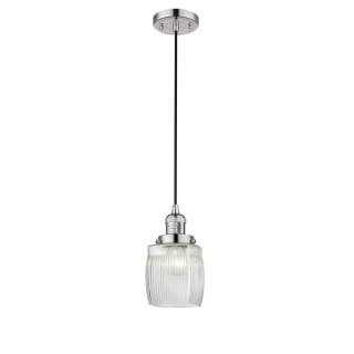 A thumbnail of the Innovations Lighting 201C Colton Polished Nickel / Clear Halophane