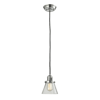 A thumbnail of the Innovations Lighting 201C Small Cone Polished Nickel / Clear