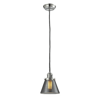 A thumbnail of the Innovations Lighting 201C Small Cone Polished Nickel / Smoked