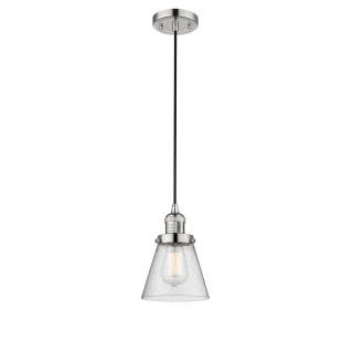 A thumbnail of the Innovations Lighting 201C Small Cone Polished Nickel / Seedy