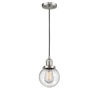 A thumbnail of the Innovations Lighting 201C-6 Beacon Brushed Satin Nickel / Seedy