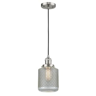 A thumbnail of the Innovations Lighting 201C Stanton Brushed Satin Nickel / Clear Wire Mesh