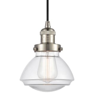 A thumbnail of the Innovations Lighting 201C Olean Brushed Satin Nickel / Clear