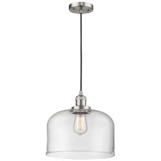 A thumbnail of the Innovations Lighting 201C-L X-Large Bell Brushed Satin Nickel / Clear