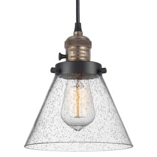 A thumbnail of the Innovations Lighting 201CSW-10-8 Cone Pendant Black Antique Brass / Seedy