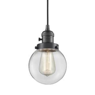 A thumbnail of the Innovations Lighting 201CSW-10-6 Beacon Pendant Oil Rubbed Bronze / Clear