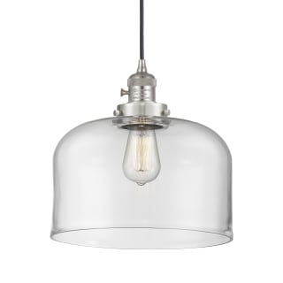 A thumbnail of the Innovations Lighting 201CSW--8-12-L Bell Pendant Brushed Satin Nickel / Clear