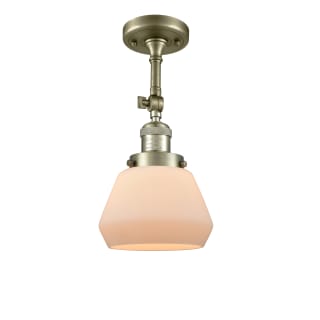 A thumbnail of the Innovations Lighting 201F Fulton Antique Brass / Matte White Cased