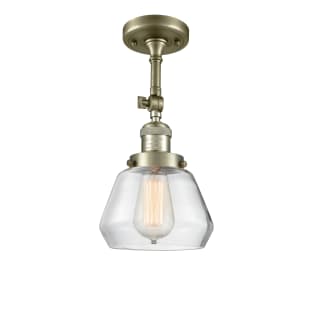 A thumbnail of the Innovations Lighting 201F Fulton Antique Brass / Clear