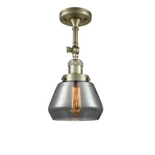 A thumbnail of the Innovations Lighting 201F Fulton Antique Brass / Plated Smoked