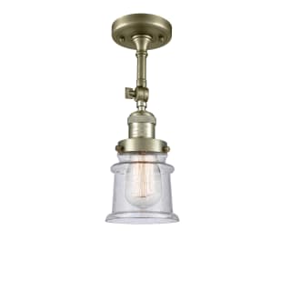 A thumbnail of the Innovations Lighting 201F Small Canton Antique Brass / Seedy