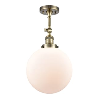A thumbnail of the Innovations Lighting 201F X-Large Beacon Antique Brass / Matte White