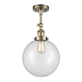 A thumbnail of the Innovations Lighting 201F X-Large Beacon Antique Brass / Clear
