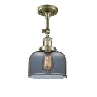 A thumbnail of the Innovations Lighting 201F Large Bell Antique Brass / Plated Smoked