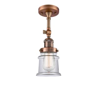 A thumbnail of the Innovations Lighting 201F Small Canton Antique Copper / Clear