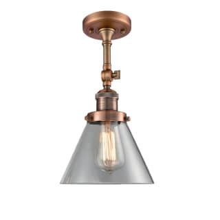 A thumbnail of the Innovations Lighting 201F Large Cone Antique Copper / Clear