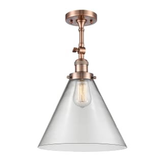 A thumbnail of the Innovations Lighting 201F X-Large Cone Antique Copper / Clear
