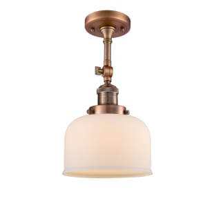 A thumbnail of the Innovations Lighting 201F Large Bell Antique Copper / Matte White Cased