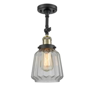 A thumbnail of the Innovations Lighting 201F Chatham Black Antique Brass / Clear