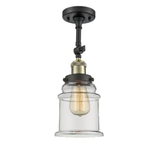 A thumbnail of the Innovations Lighting 201F Canton Black Antique Brass / Clear
