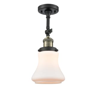 A thumbnail of the Innovations Lighting 201F Bellmont Black / Antique Brass / Matte White