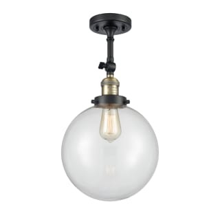 A thumbnail of the Innovations Lighting 201F X-Large Beacon Black Antique Brass / Clear