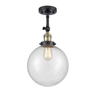 A thumbnail of the Innovations Lighting 201F X-Large Beacon Black Antique Brass / Seedy