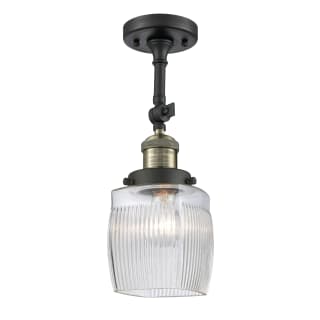 A thumbnail of the Innovations Lighting 201F Colton Black Antique Brass / Clear Halophane