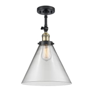 A thumbnail of the Innovations Lighting 201F X-Large Cone Black Antique Brass / Clear