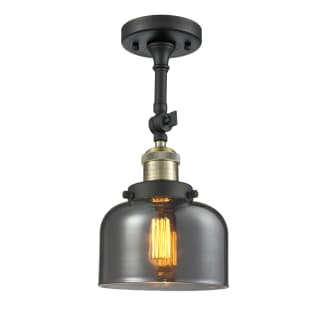 A thumbnail of the Innovations Lighting 201F Large Bell Black Antique Brass / Plated Smoked