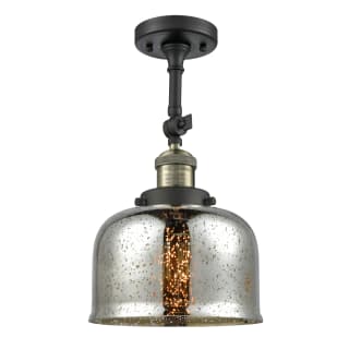 A thumbnail of the Innovations Lighting 201F Large Bell Black Antique Brass / Silver Mercury