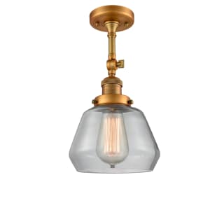 A thumbnail of the Innovations Lighting 201F Fulton Brushed Brass / Clear