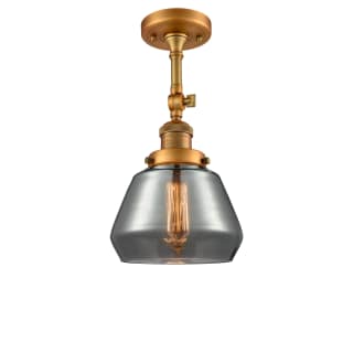 A thumbnail of the Innovations Lighting 201F Fulton Brushed Brass / Smoked