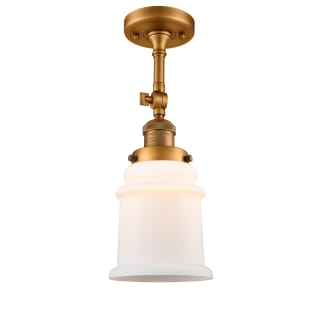 A thumbnail of the Innovations Lighting 201F Canton Brushed Brass / Matte White Cased