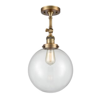 A thumbnail of the Innovations Lighting 201F X-Large Beacon Brushed Brass / Clear