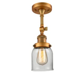 A thumbnail of the Innovations Lighting 201F Small Bell Brushed Brass / Clear