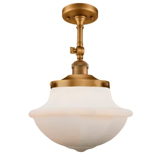A thumbnail of the Innovations Lighting 201F Large Oxford Brushed Brass / Matte White