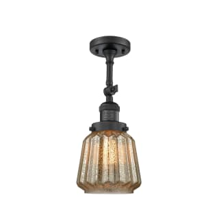 A thumbnail of the Innovations Lighting 201F Chatham Matte Black / Mercury Plated