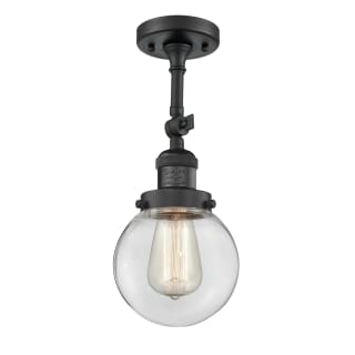 A thumbnail of the Innovations Lighting 201F-6 Beacon Matte Black / Clear