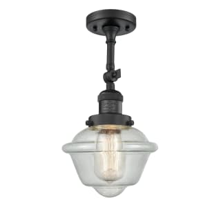 A thumbnail of the Innovations Lighting 201F Small Oxford Matte Black / Seedy